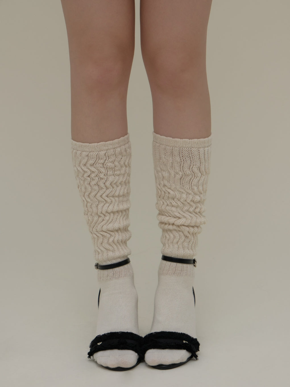 Natalie frill mule high