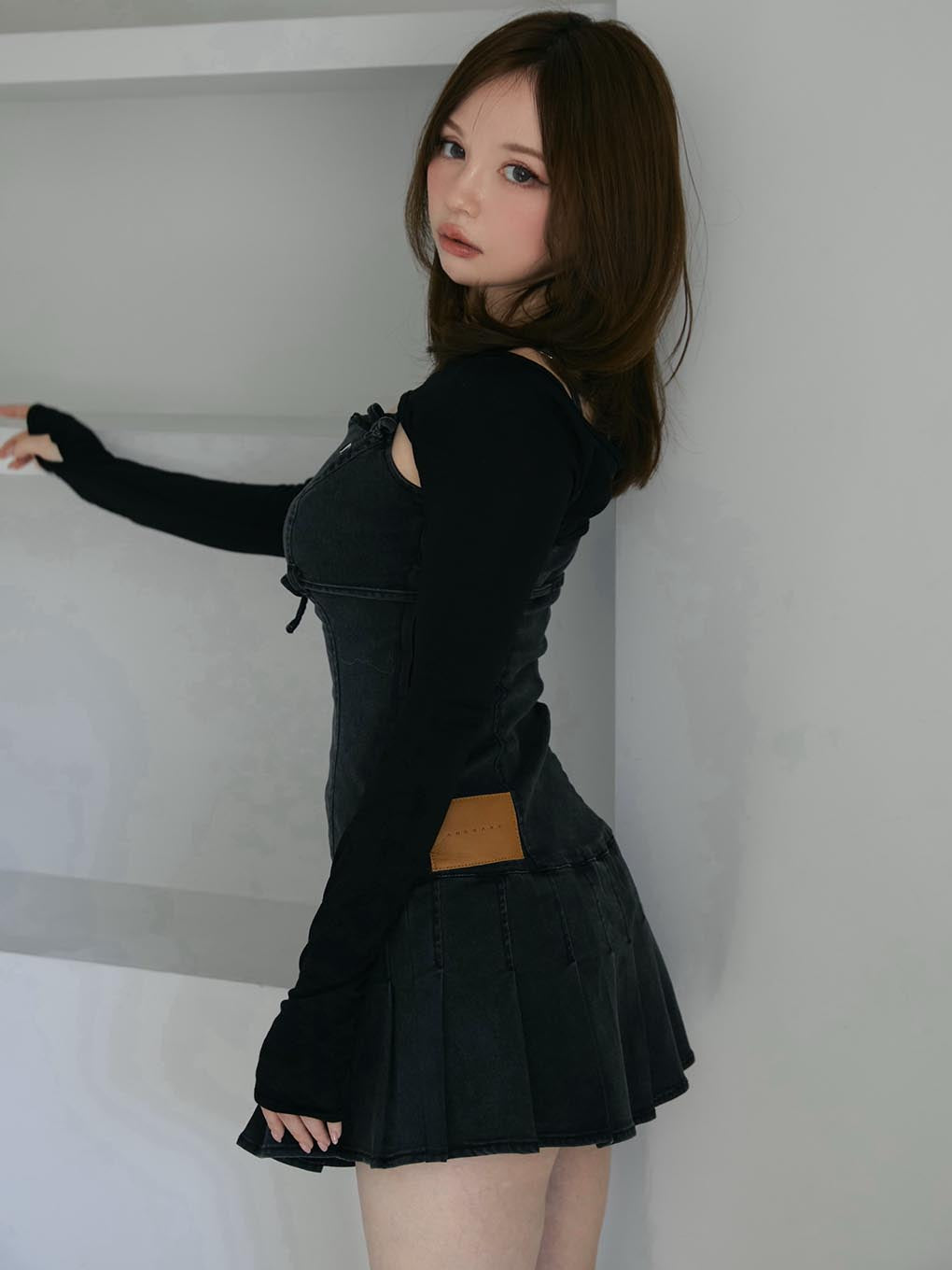 Bonnie denim mini dress