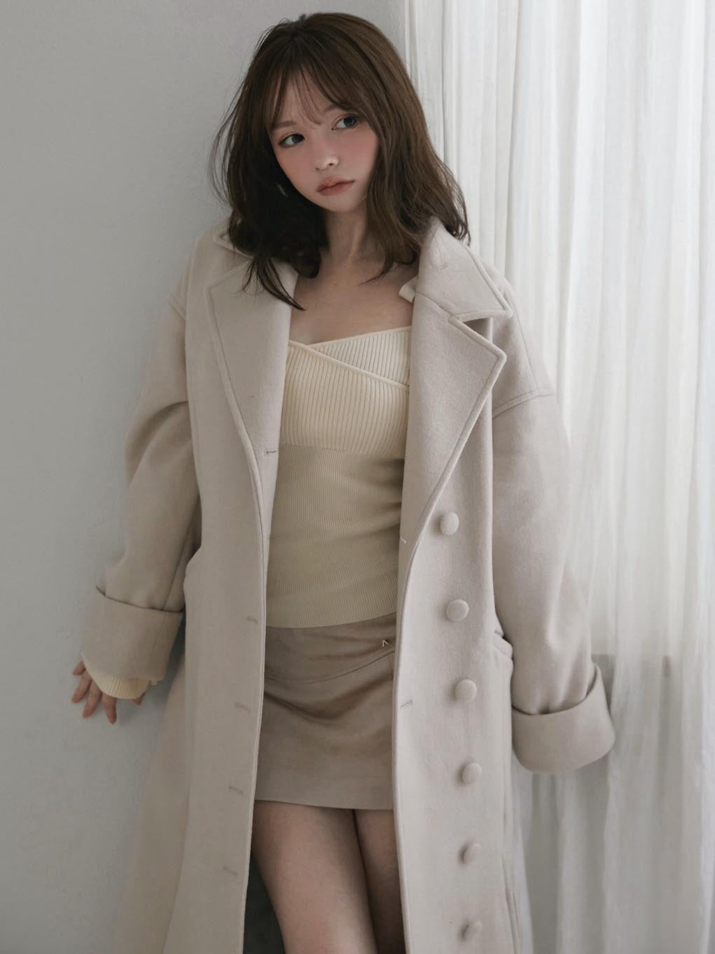 Ange slit long coat