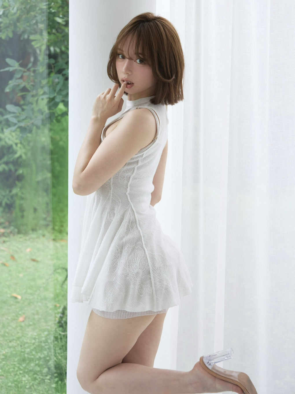 Lotta frill layerd mini dress