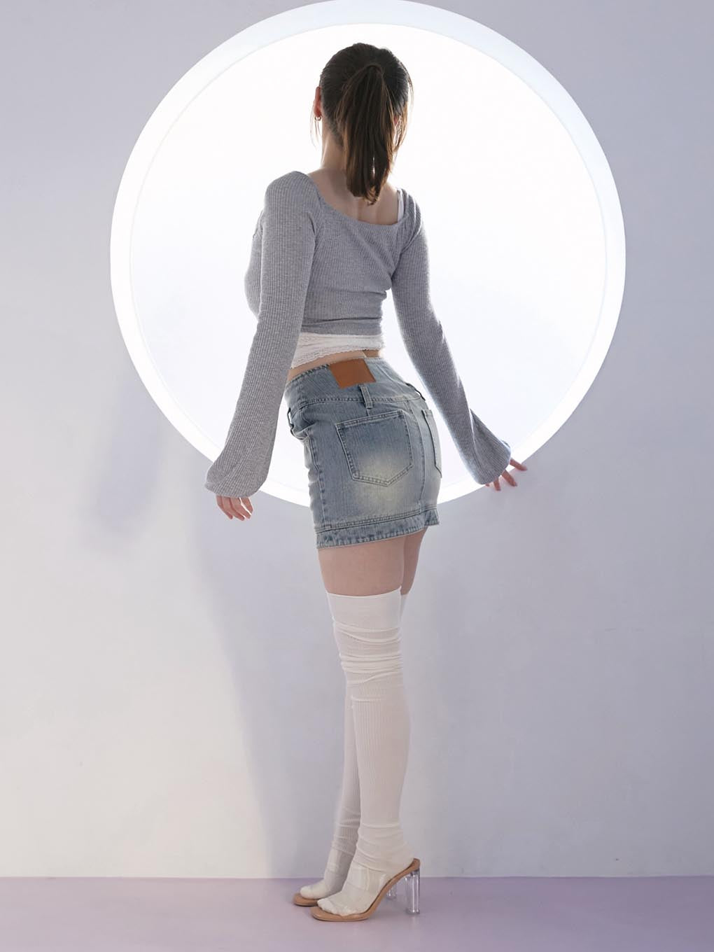 Jenny denim mini skirt