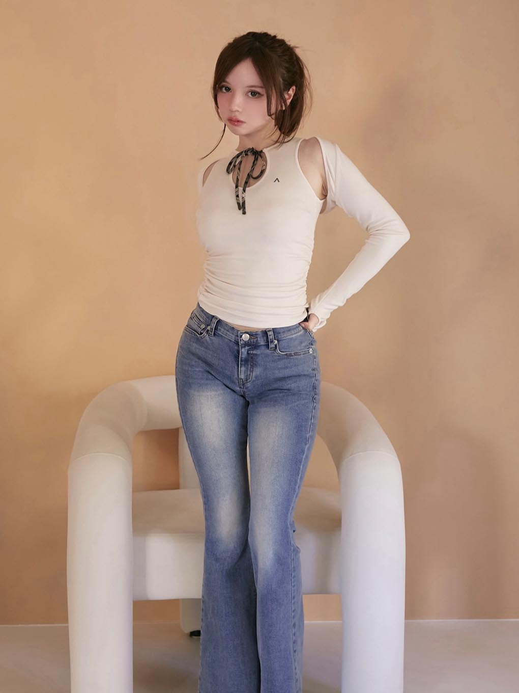 Hannah check tops