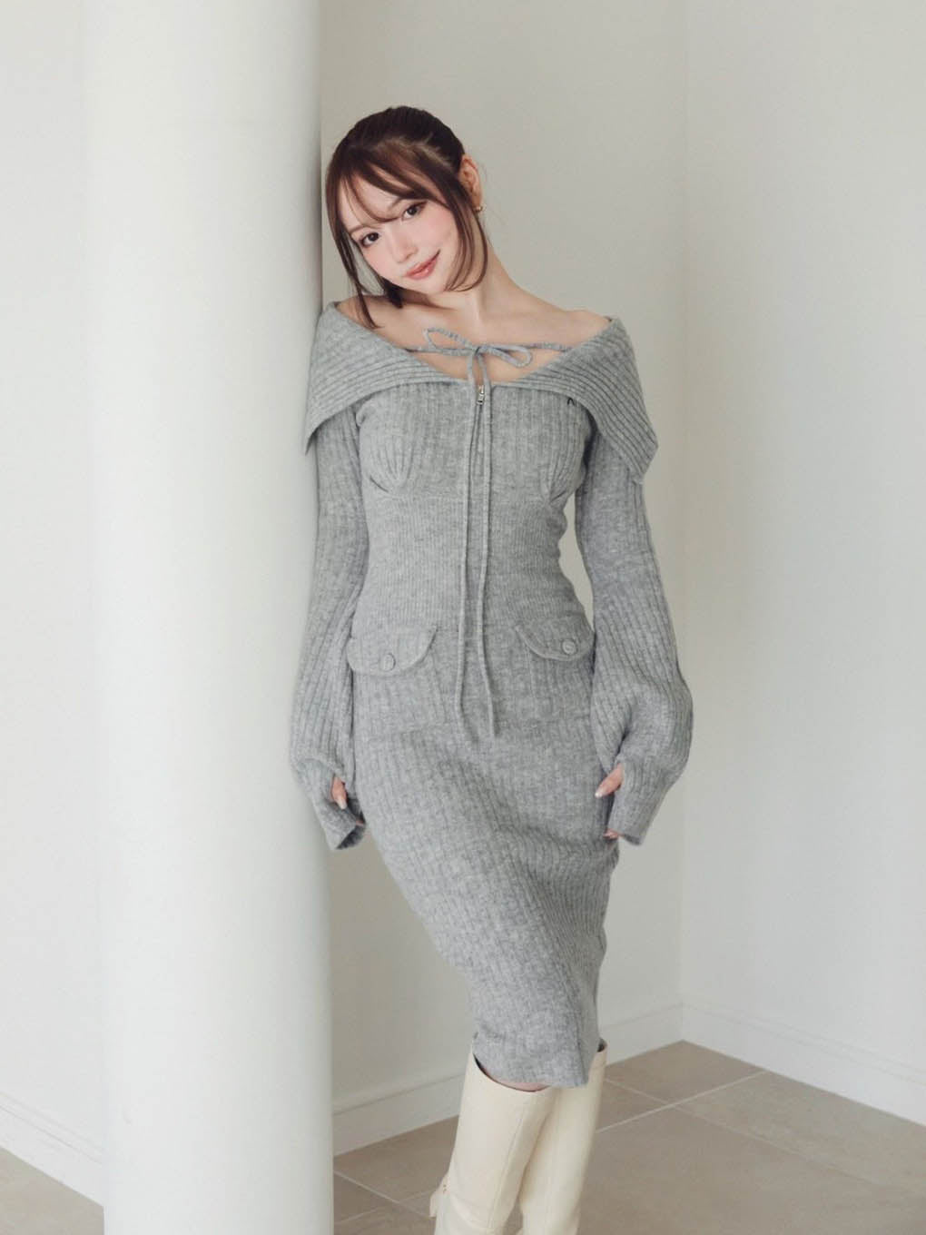 Noah ribbon knit dress