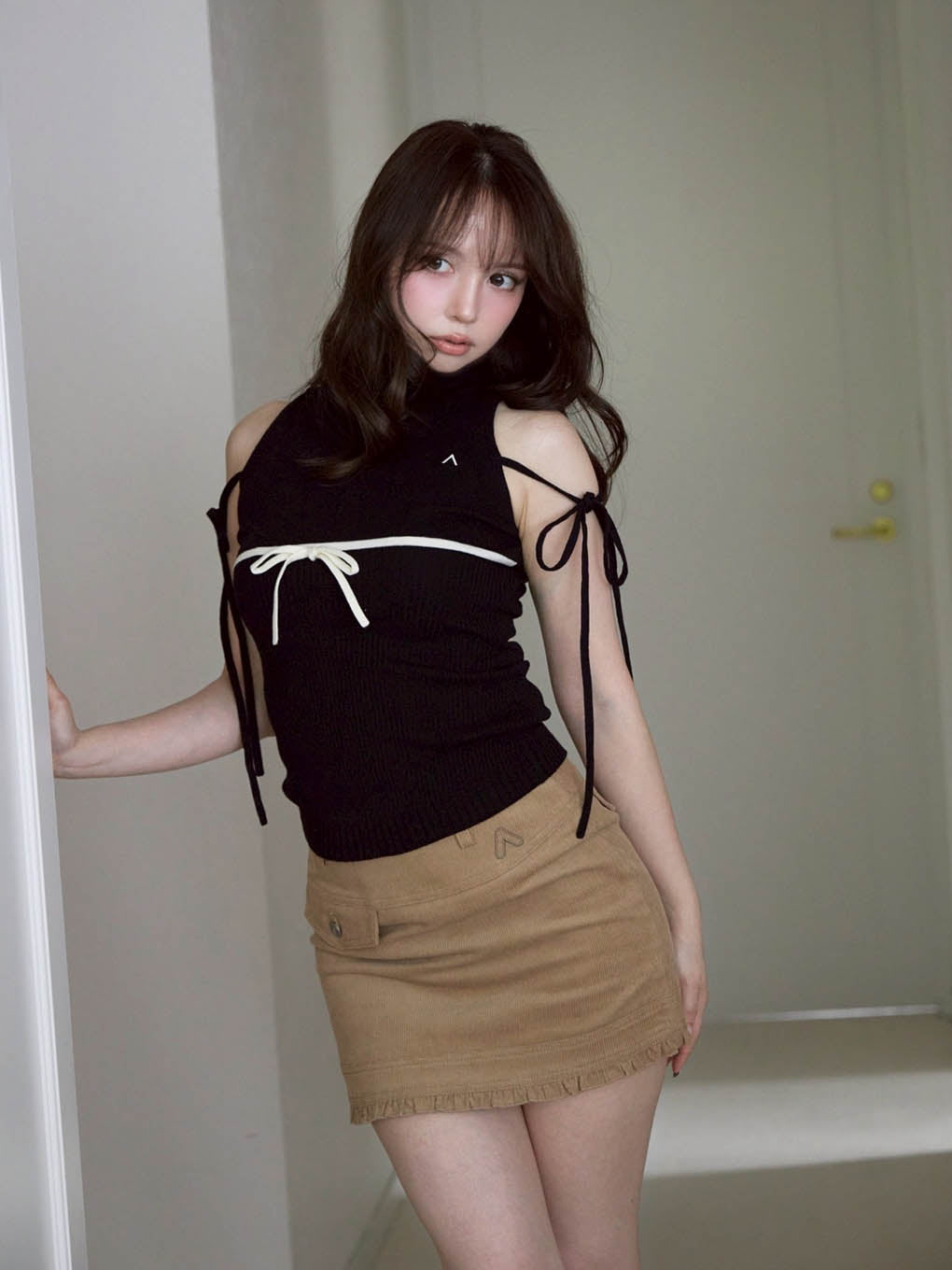Elsa corduroy mini skirt