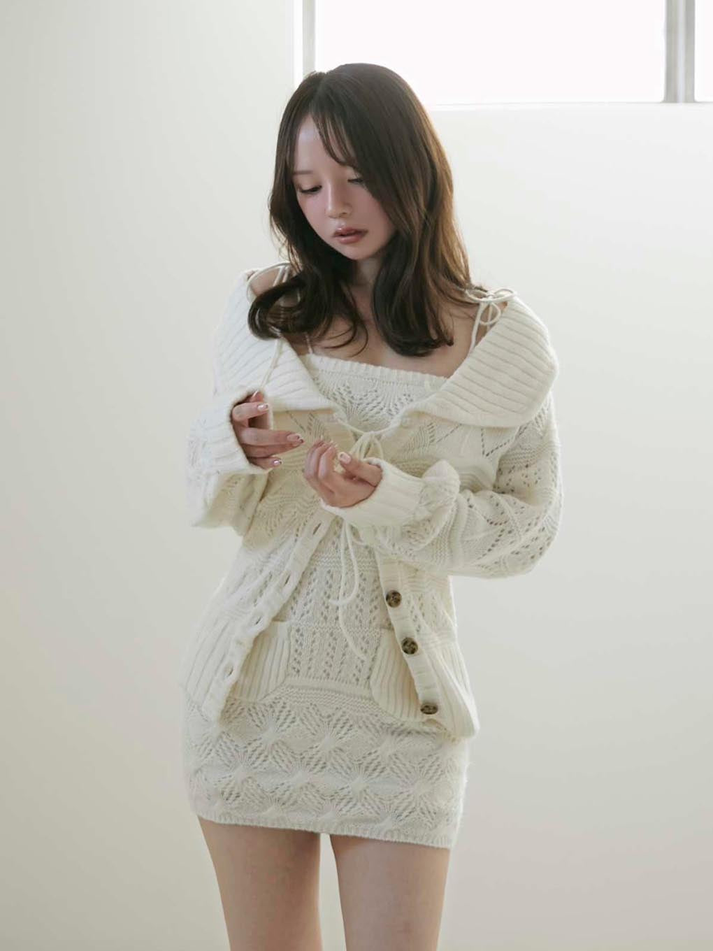 Sandy crochet knit set