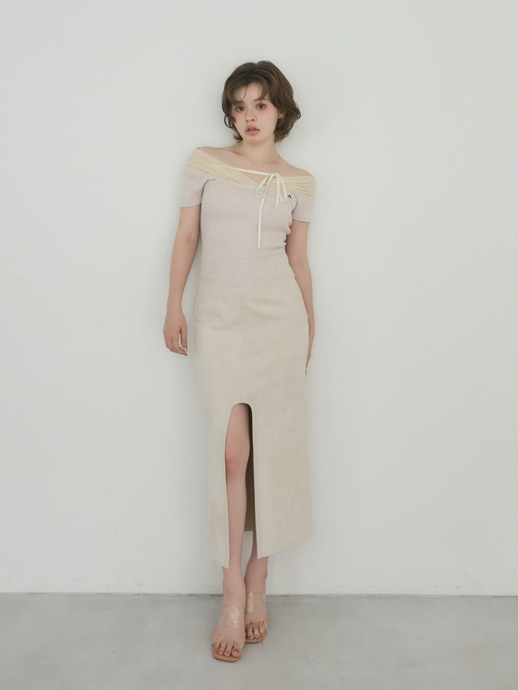 Annie tulle offshoulder tops