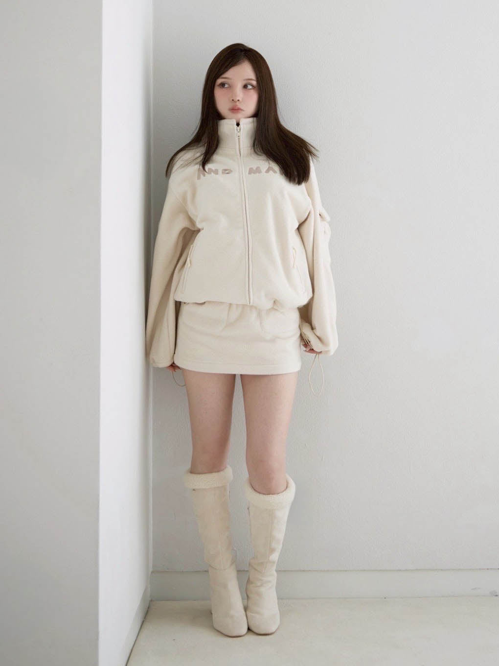 Mary logo fleece skirt
