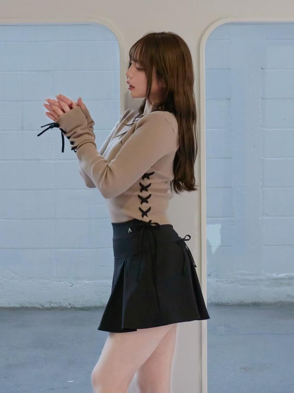 Millie ribbon knit tops