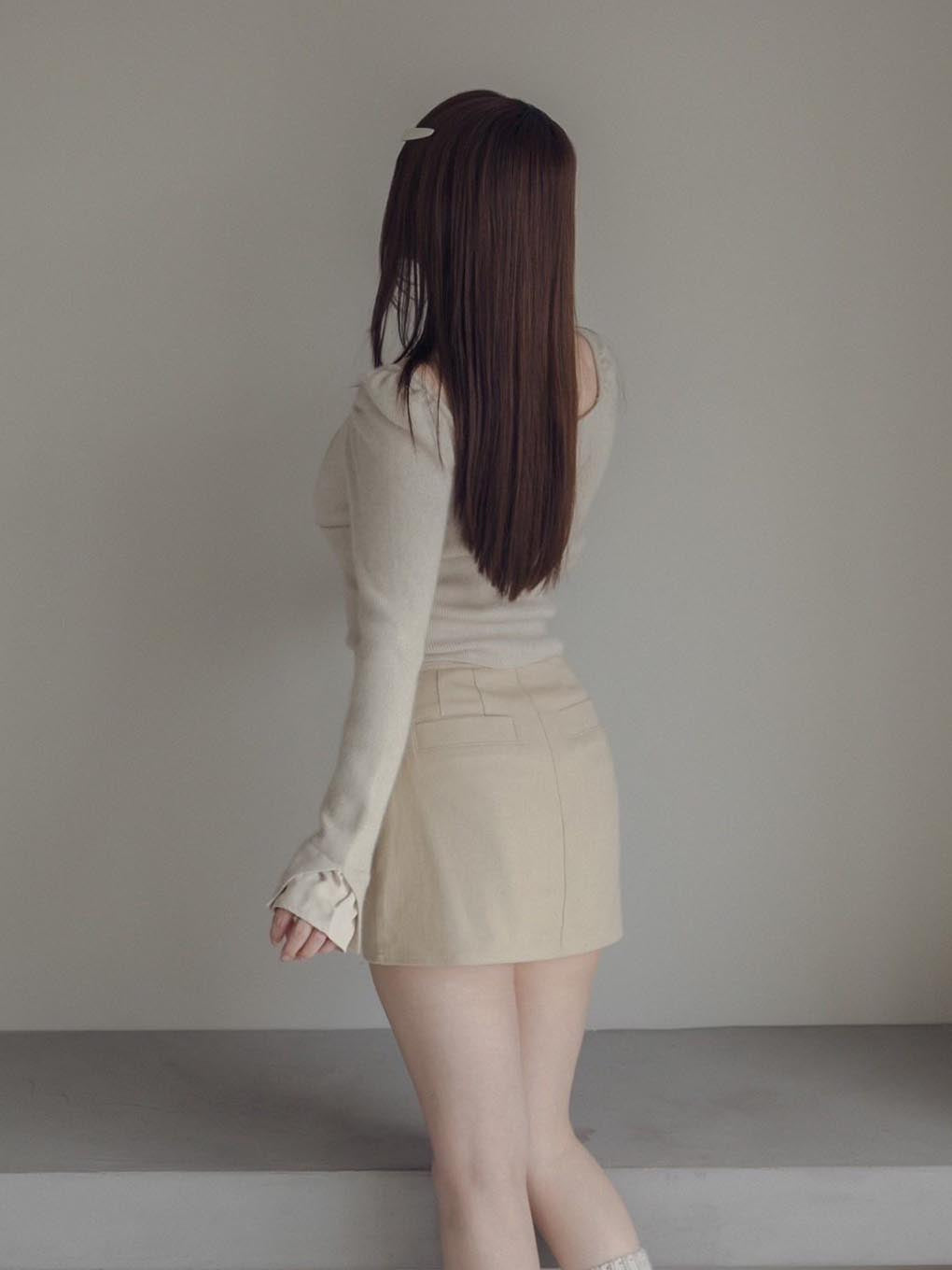 Jane logo mini skirt