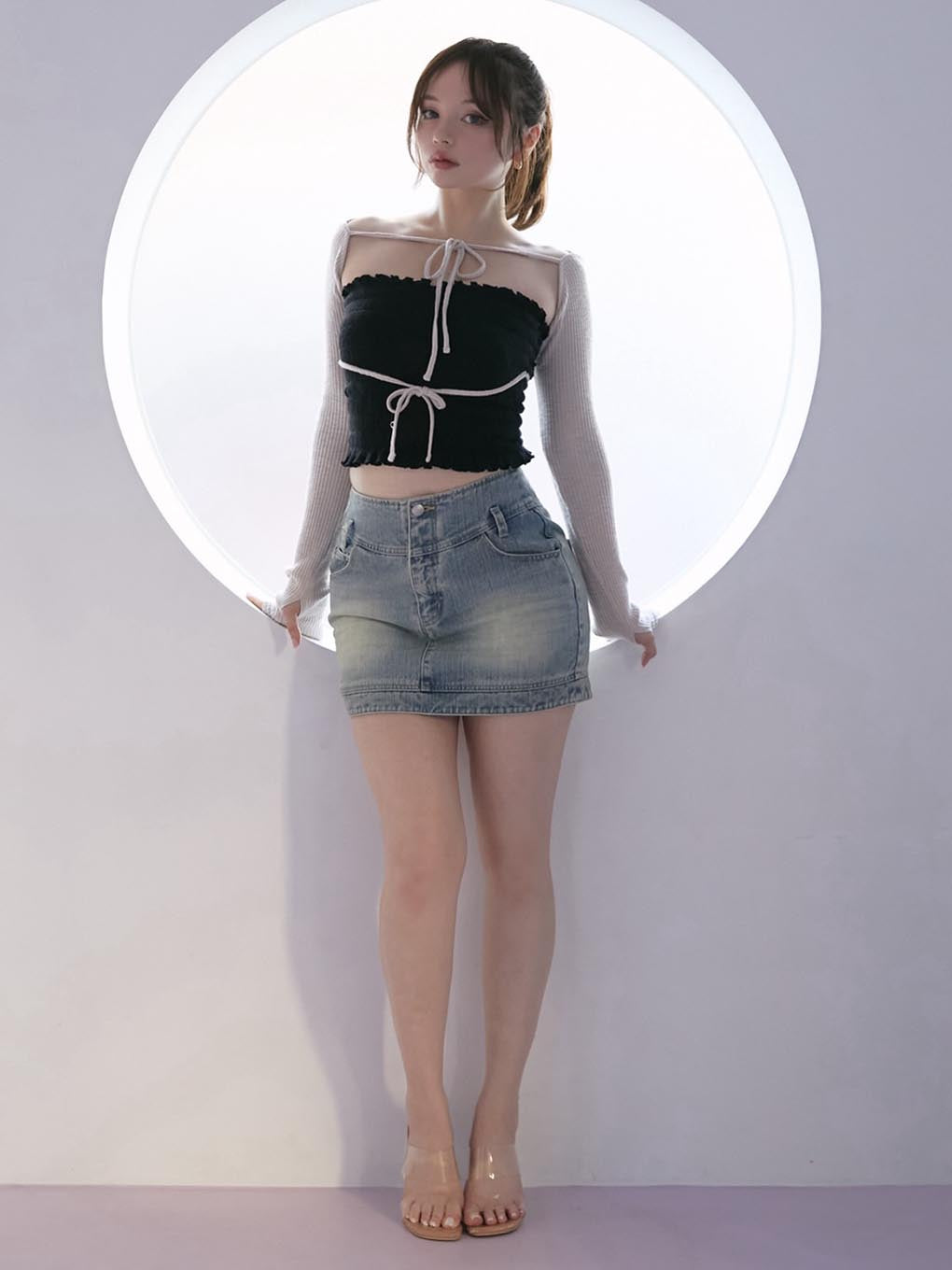 Mei shirring tops