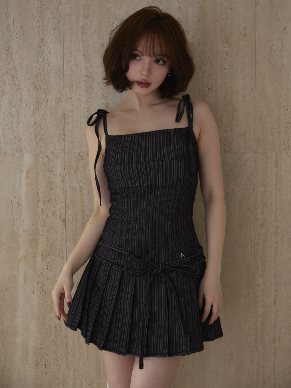 Beckey stripe mini dress