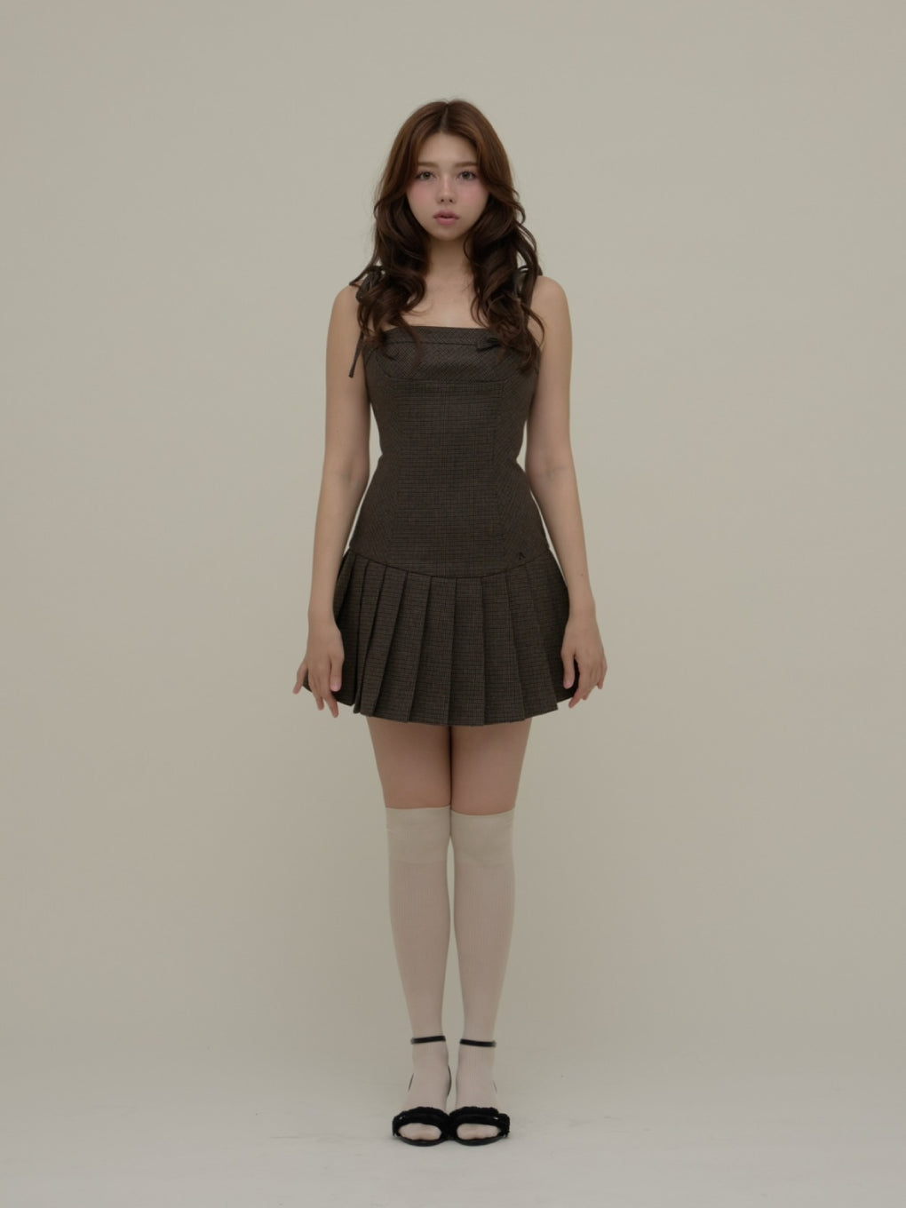 Rachel check mini dress