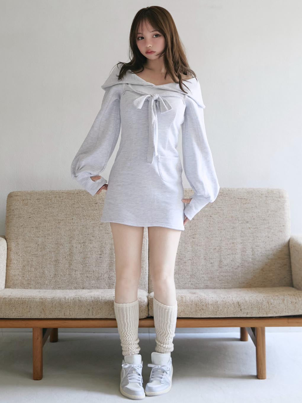 Manon ribbon mini dress