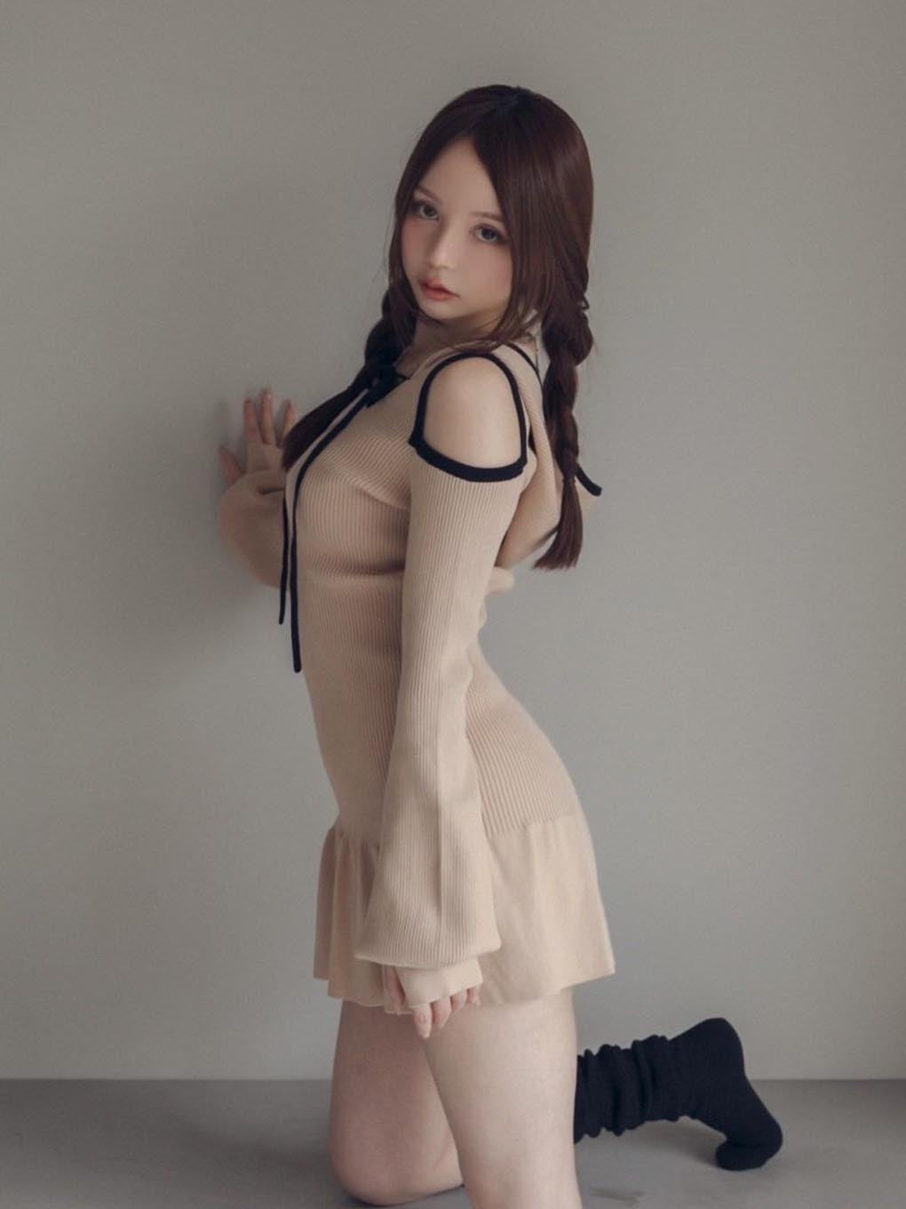 Annie ribbon mini dress