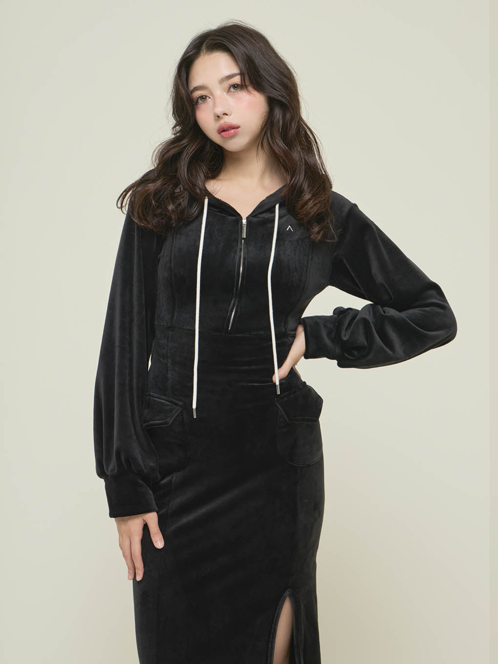 Wendy lace up long dress