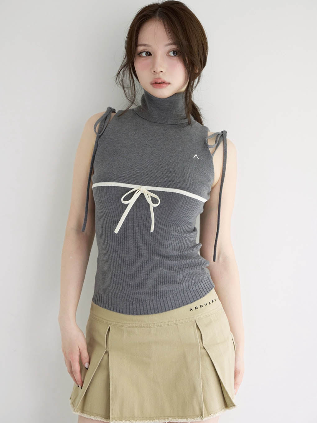 Mary logo cotton skirt