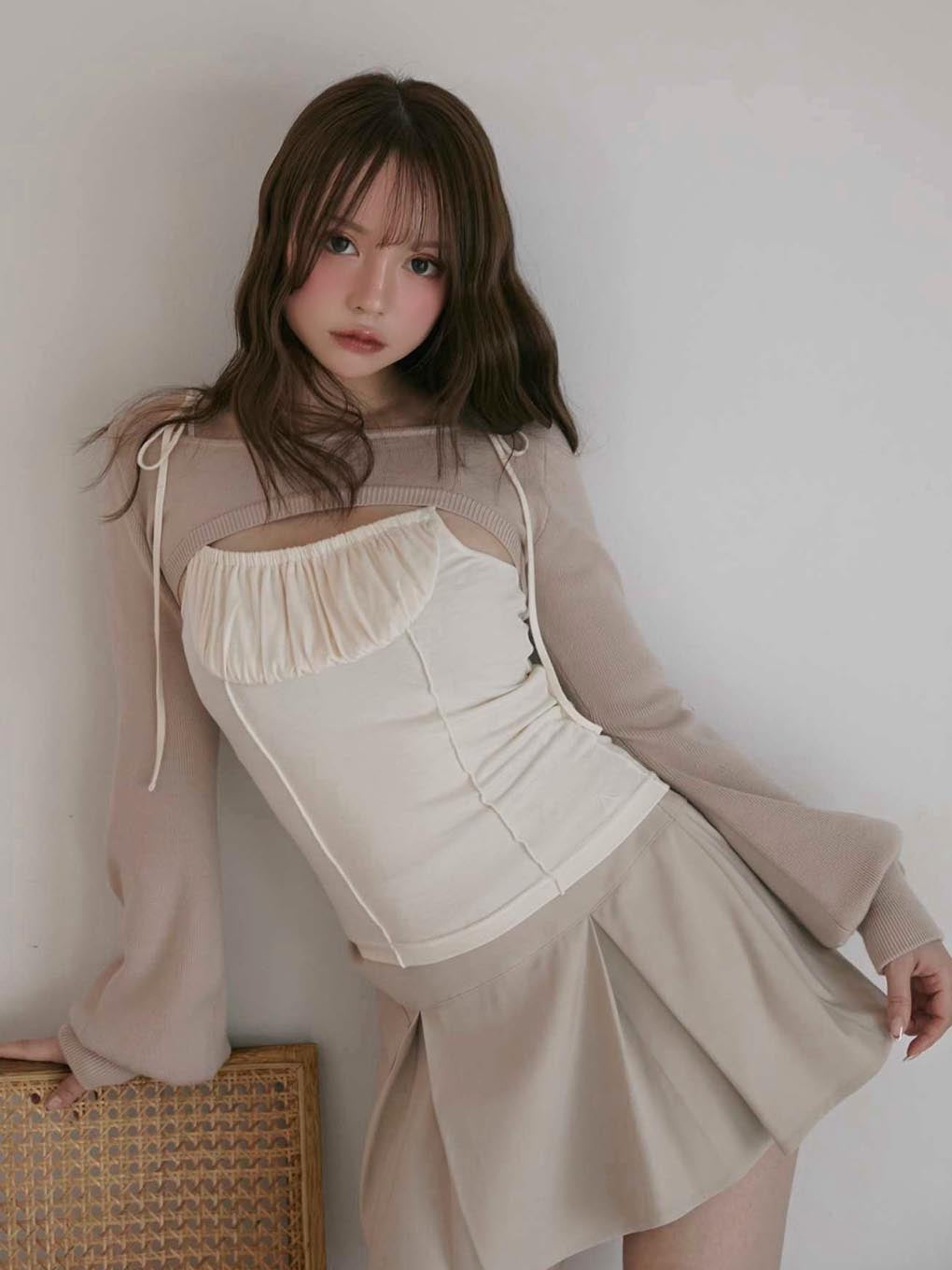 Nina flare mini skirt