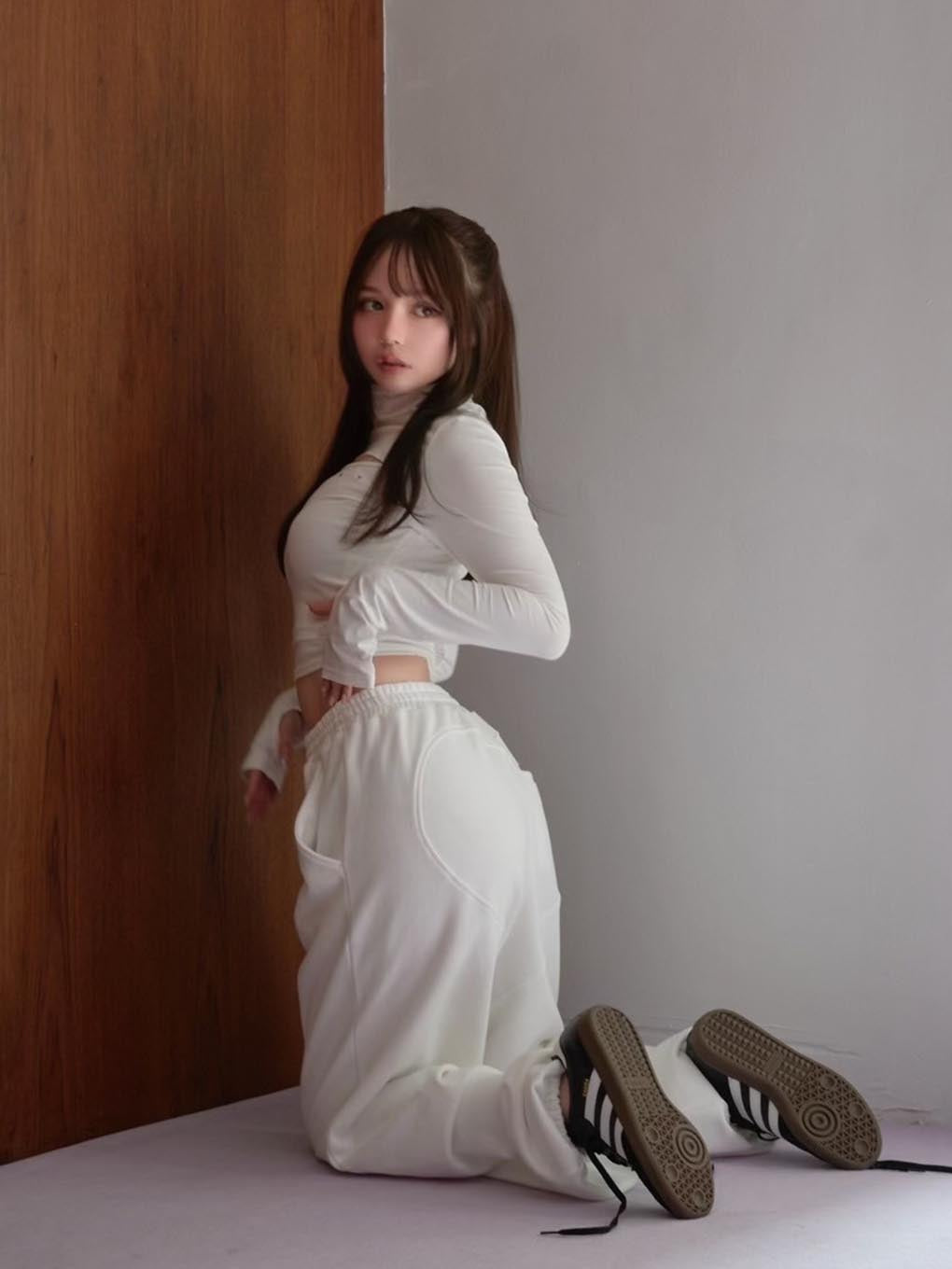 Heart hip sweat pants