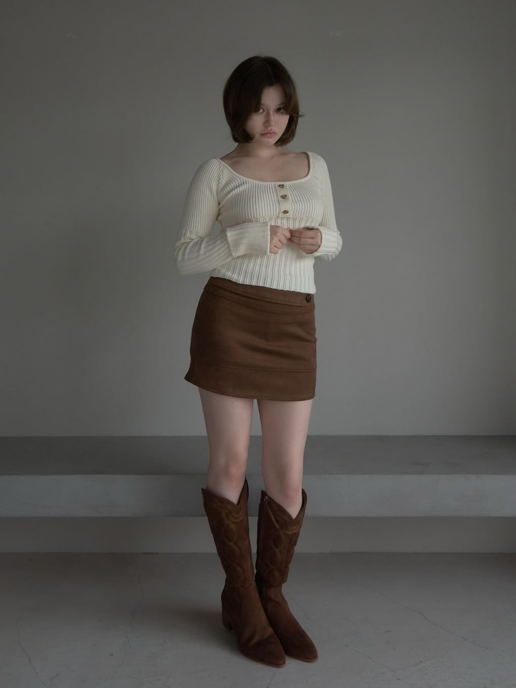 Heart button rib tops