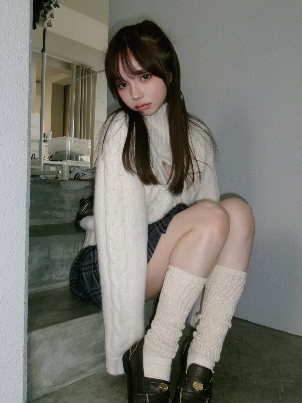 Mary heart knit tops