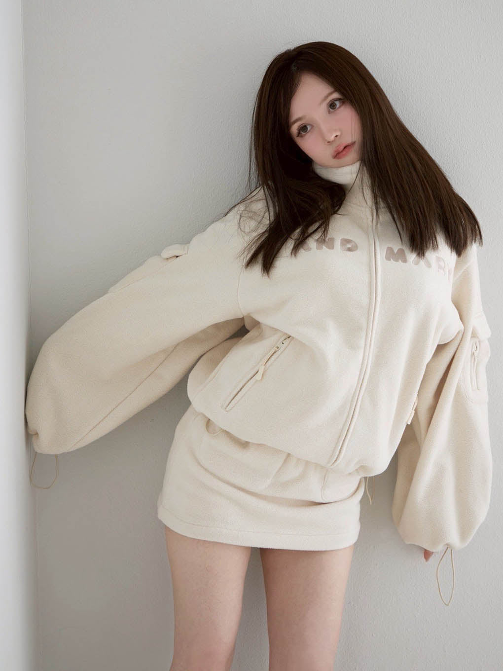 Mary logo fleece jacket