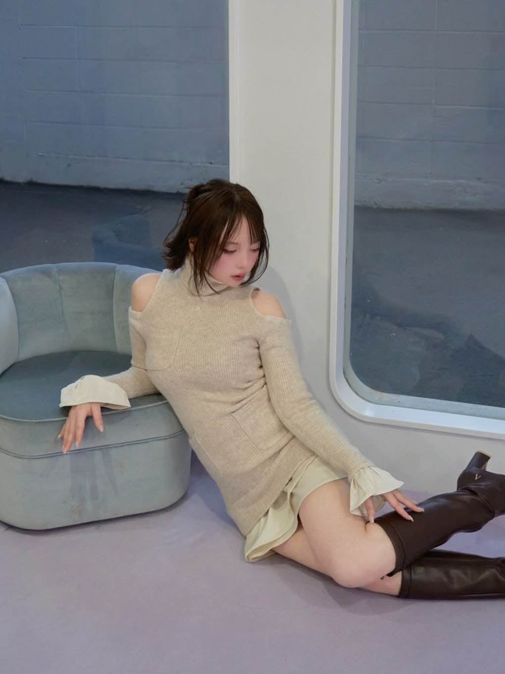 Demi knit mini dress