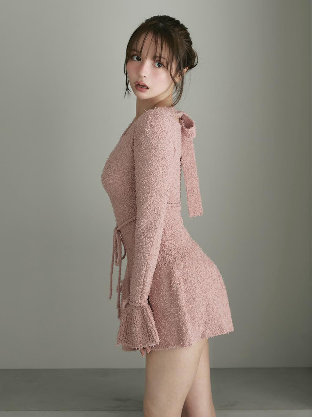 Sailor knit mini dress