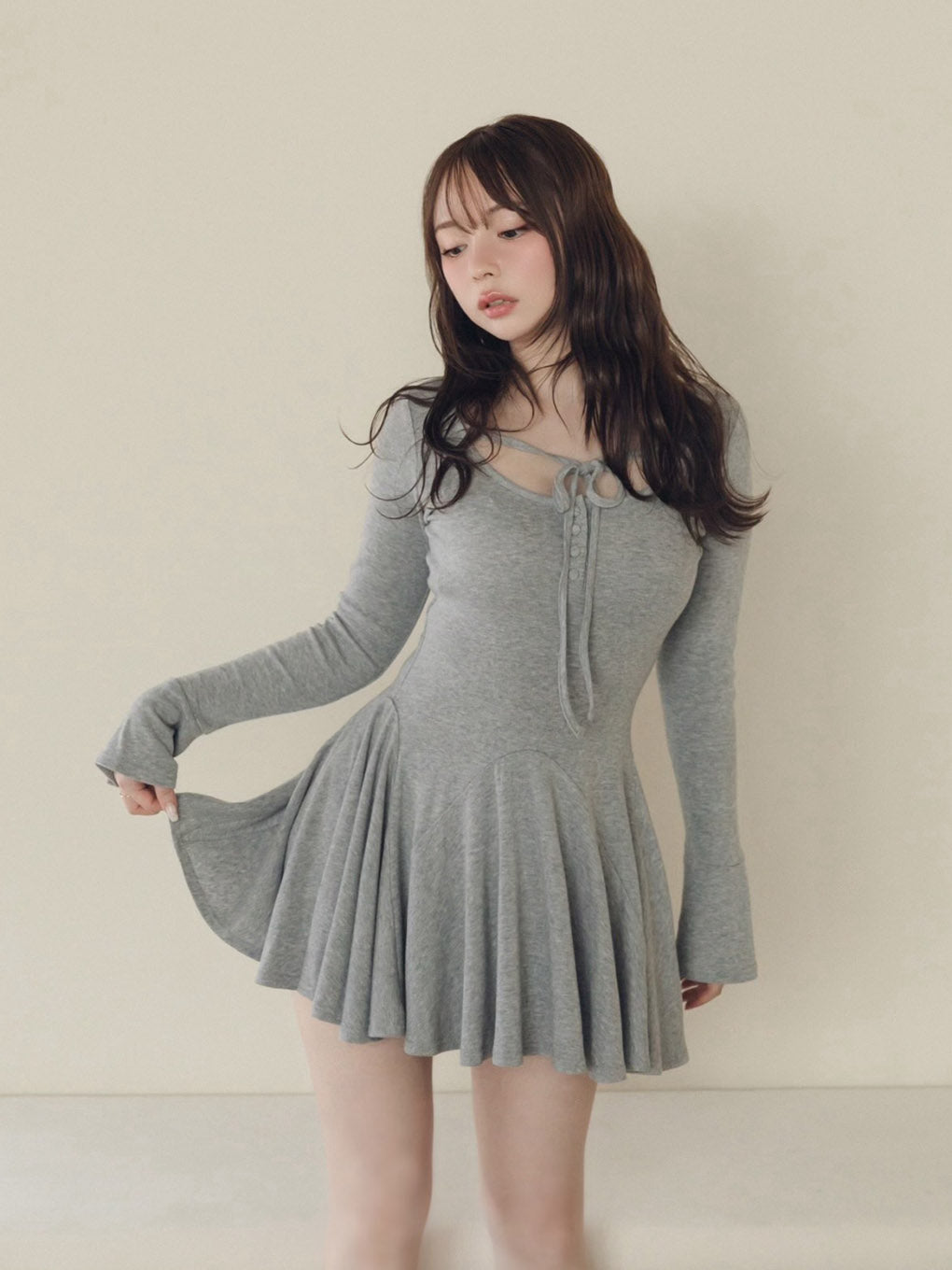 Nina flare mini dress