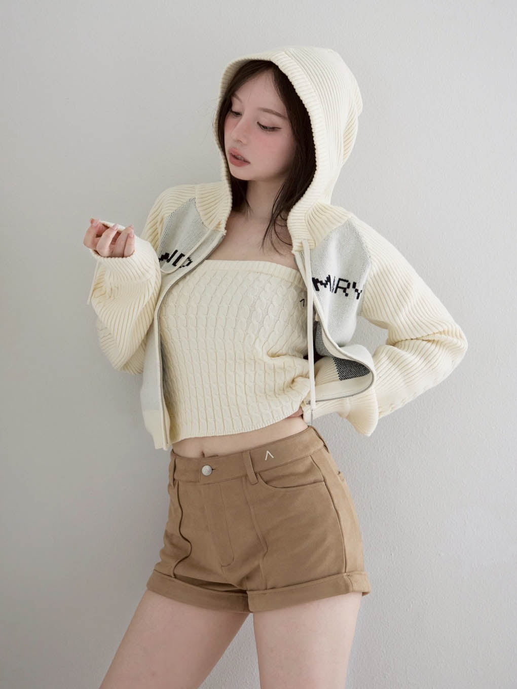 Jeniffer knit hoodie set