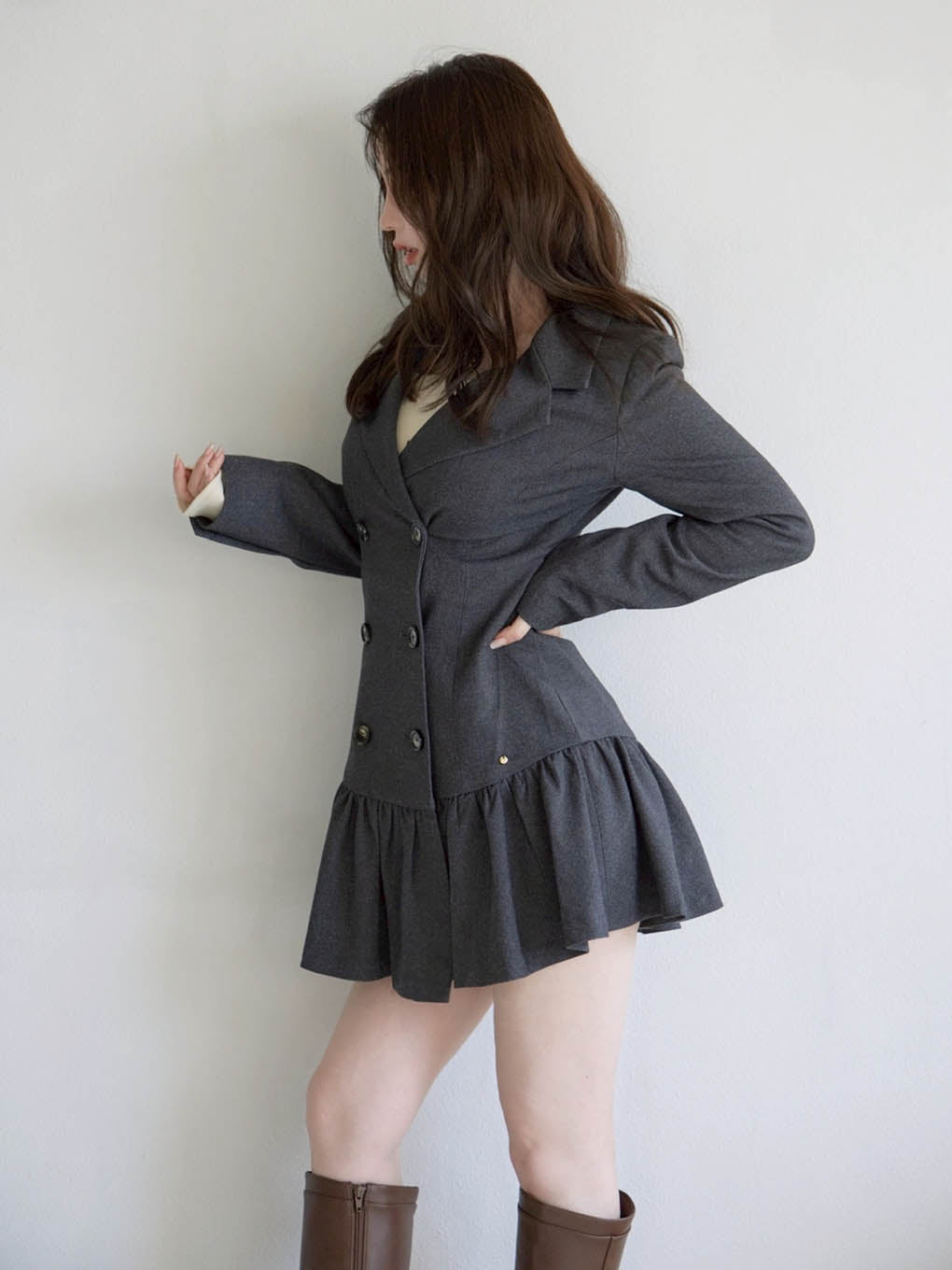 Donna gather mini dress