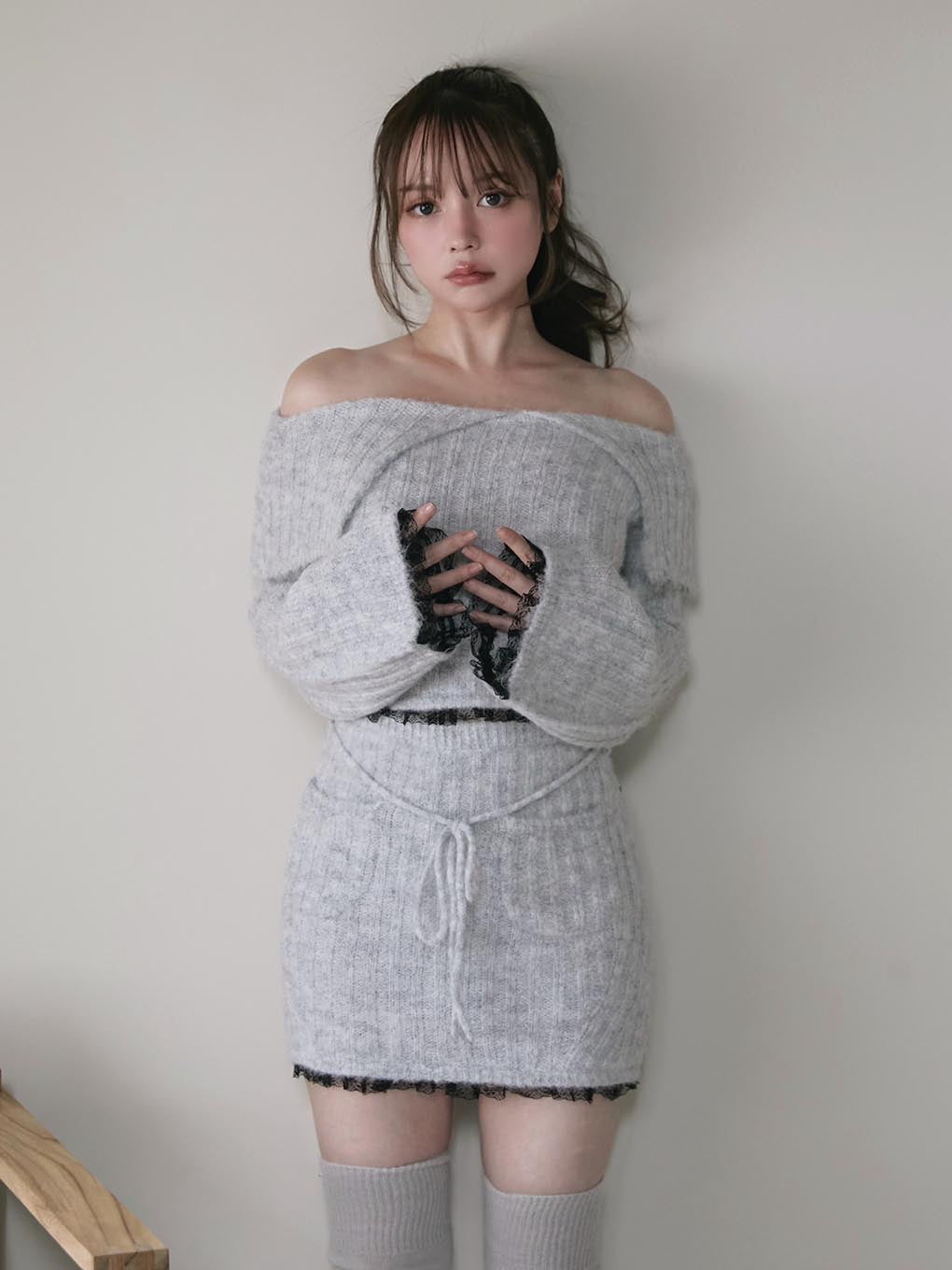 Erin lace knit set up