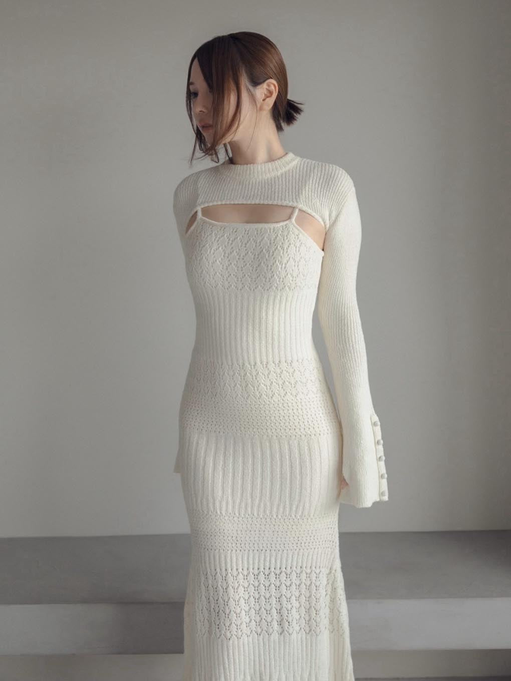 Layered crochet dress