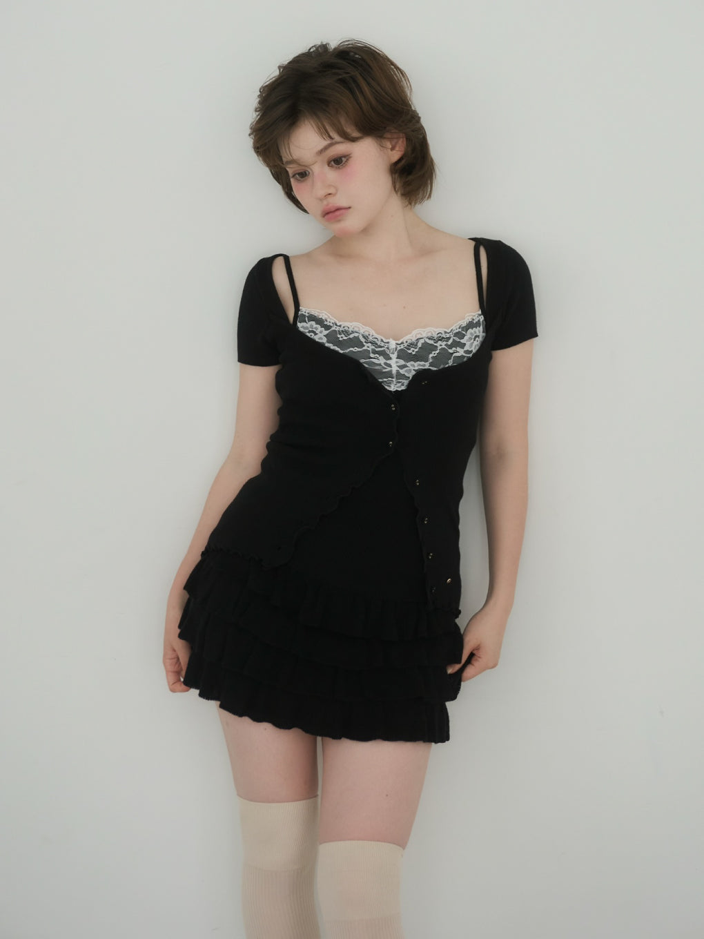 Wendy lace knit set up