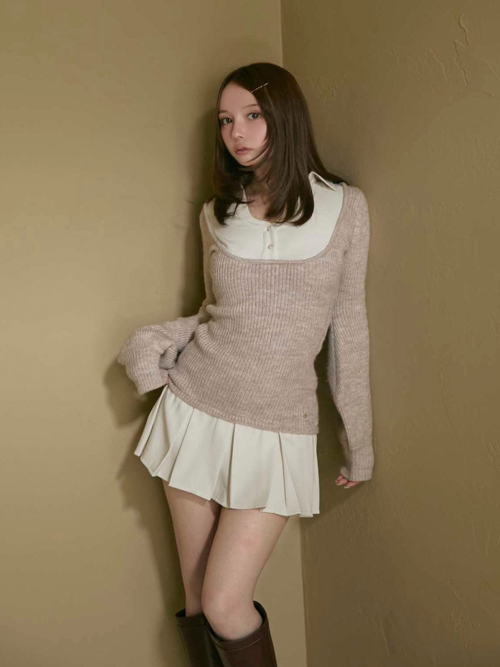 Demi layered mini dress