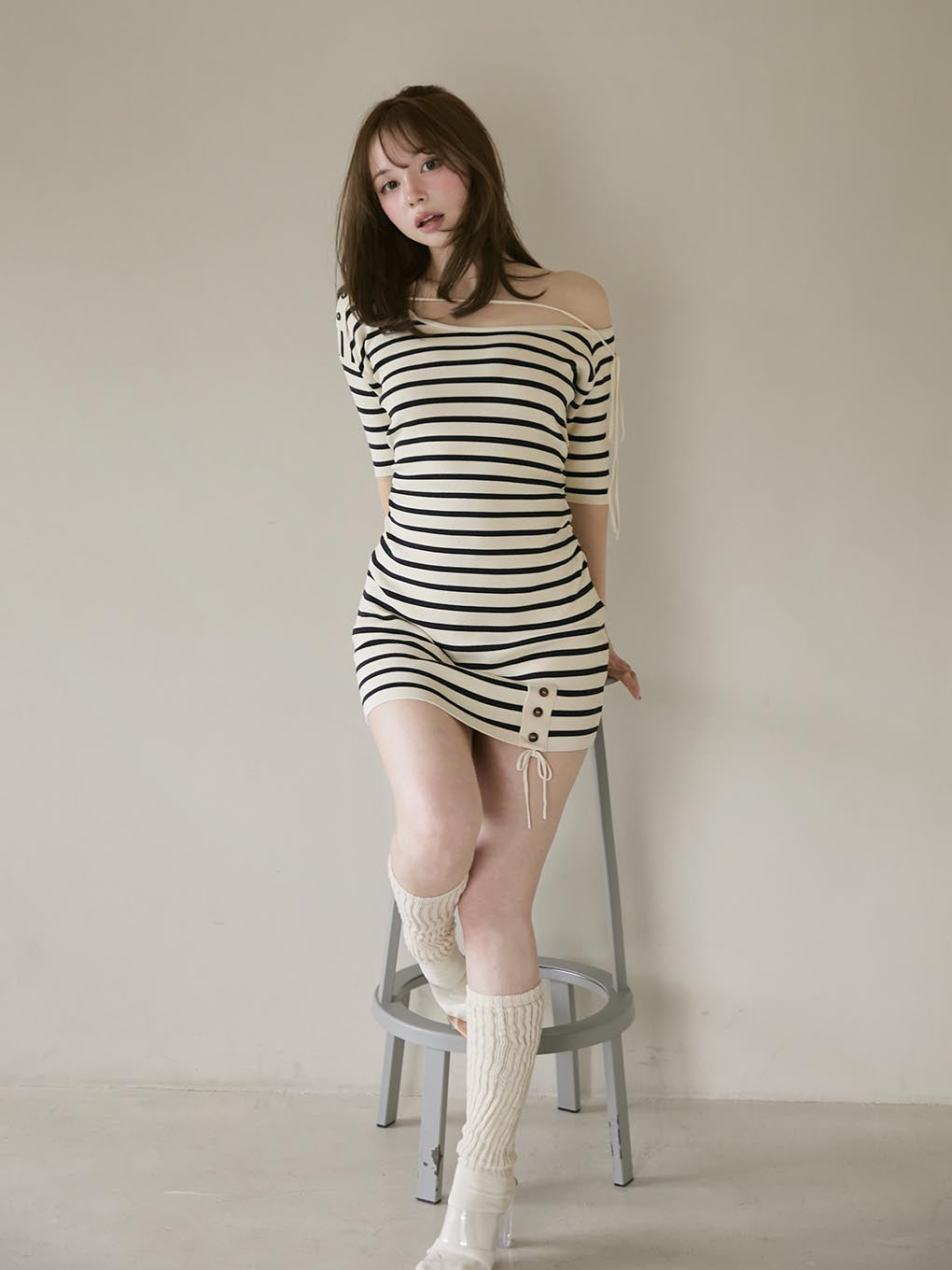 Connie ribbon mini dress