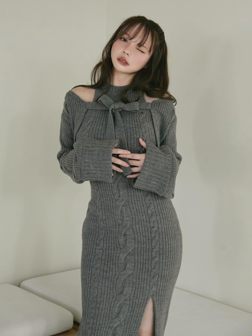 Carmen knit set dress