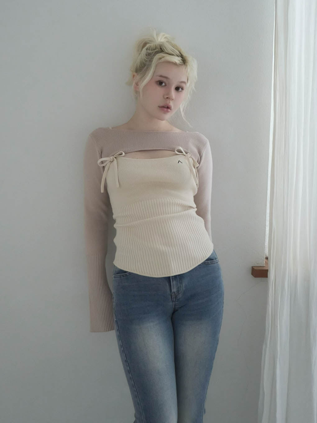 Bebe ribbon set tops