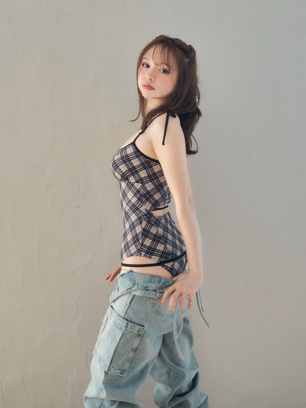 Nadia check swimsuit