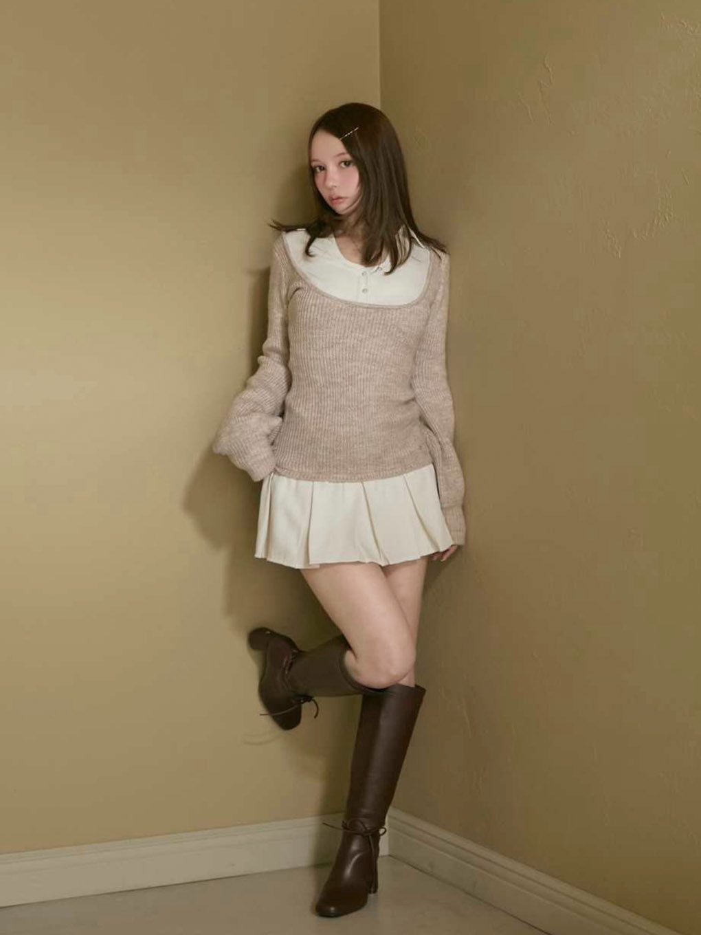 Demi layered mini dress