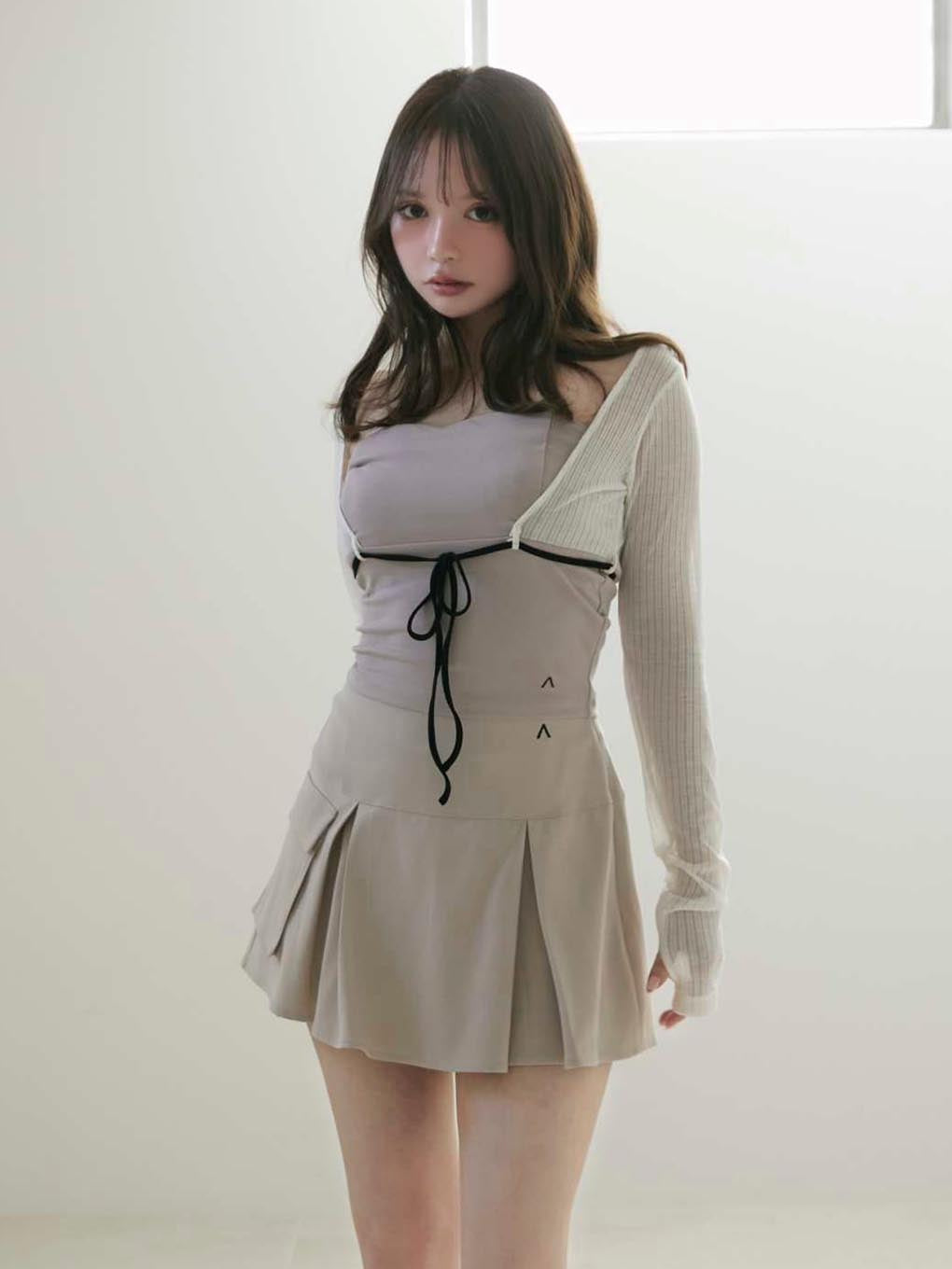 Nina flare mini skirt