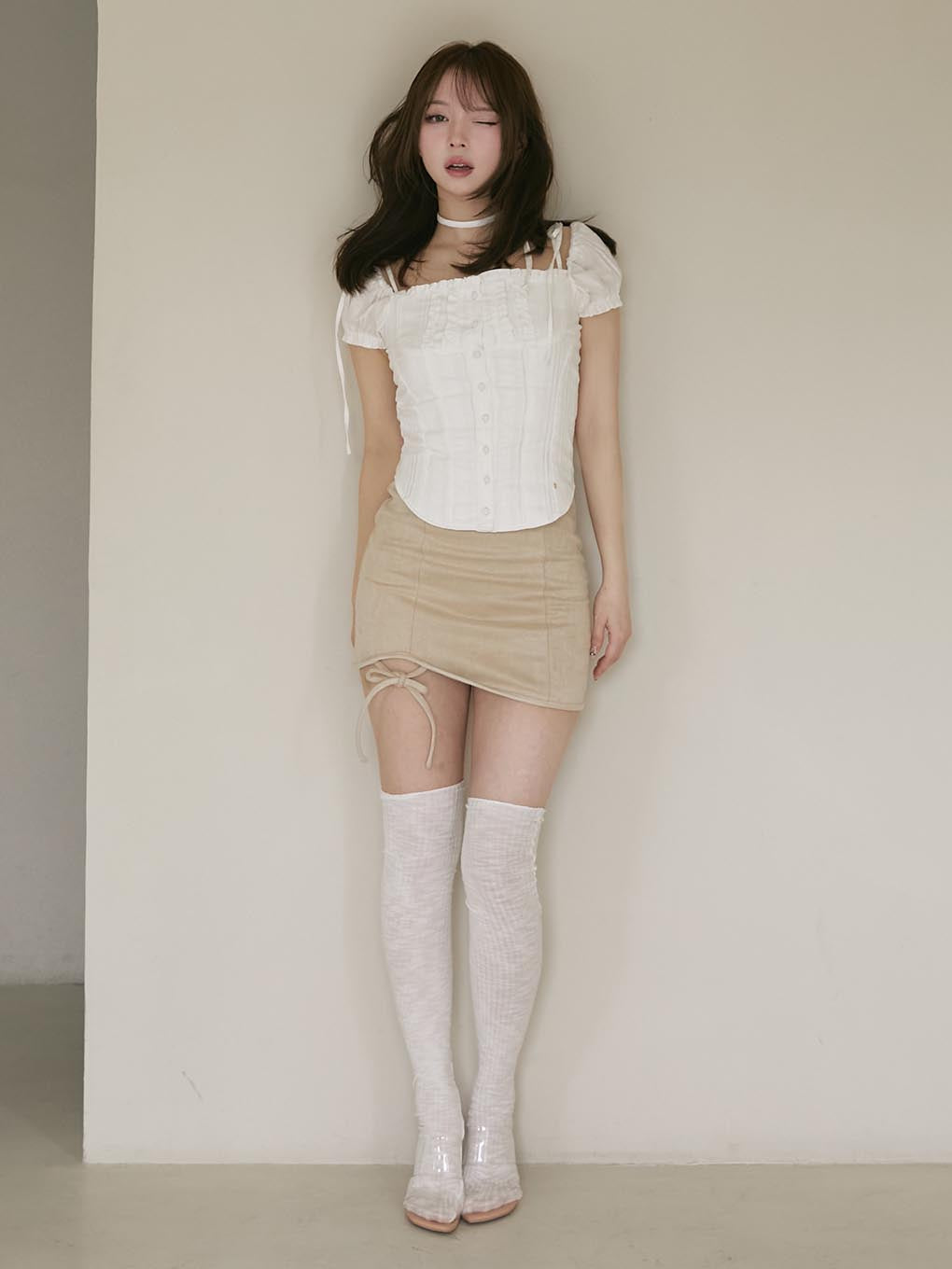 Kitty frill blouse