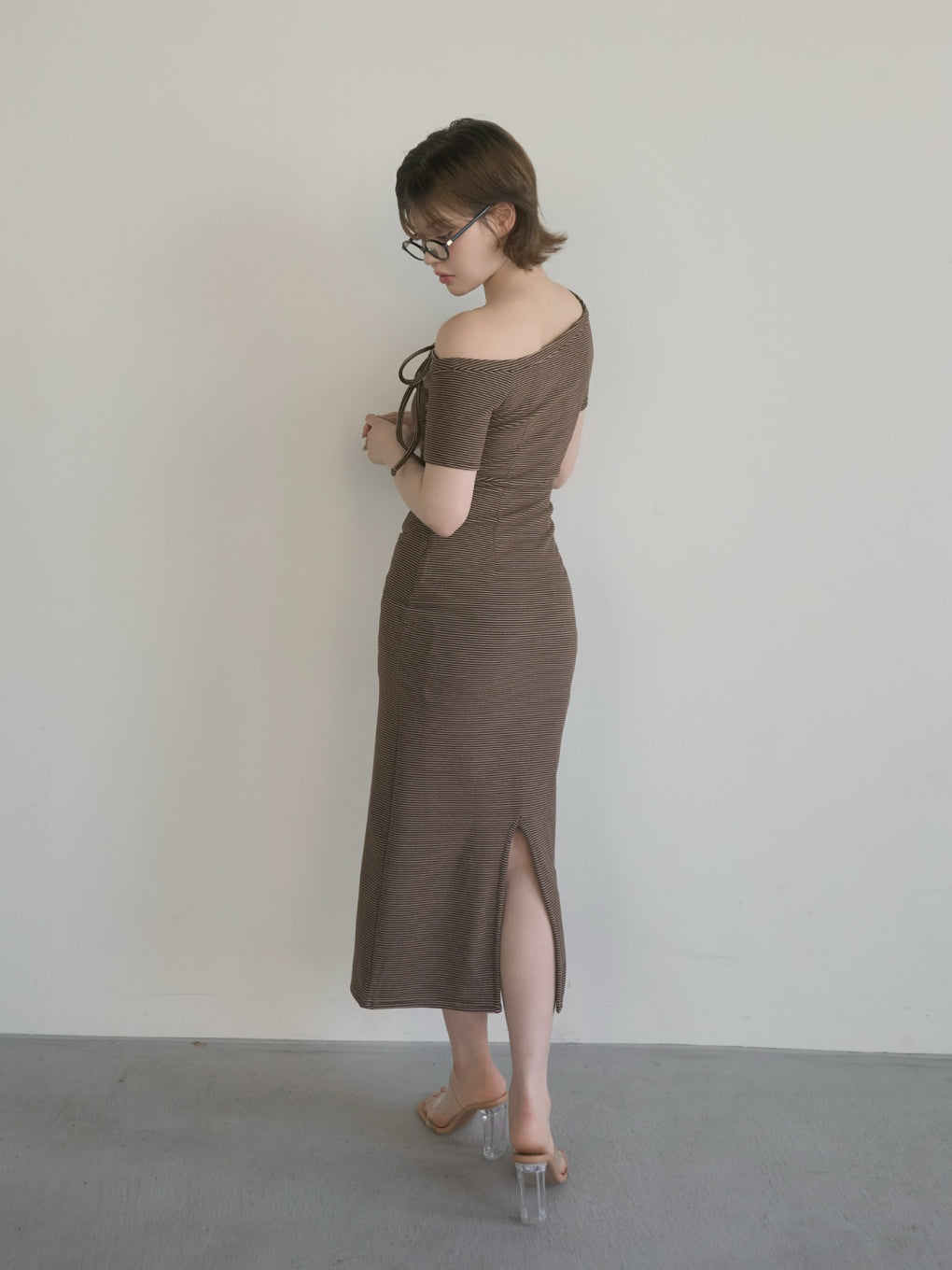 Sunny ribbon long dress