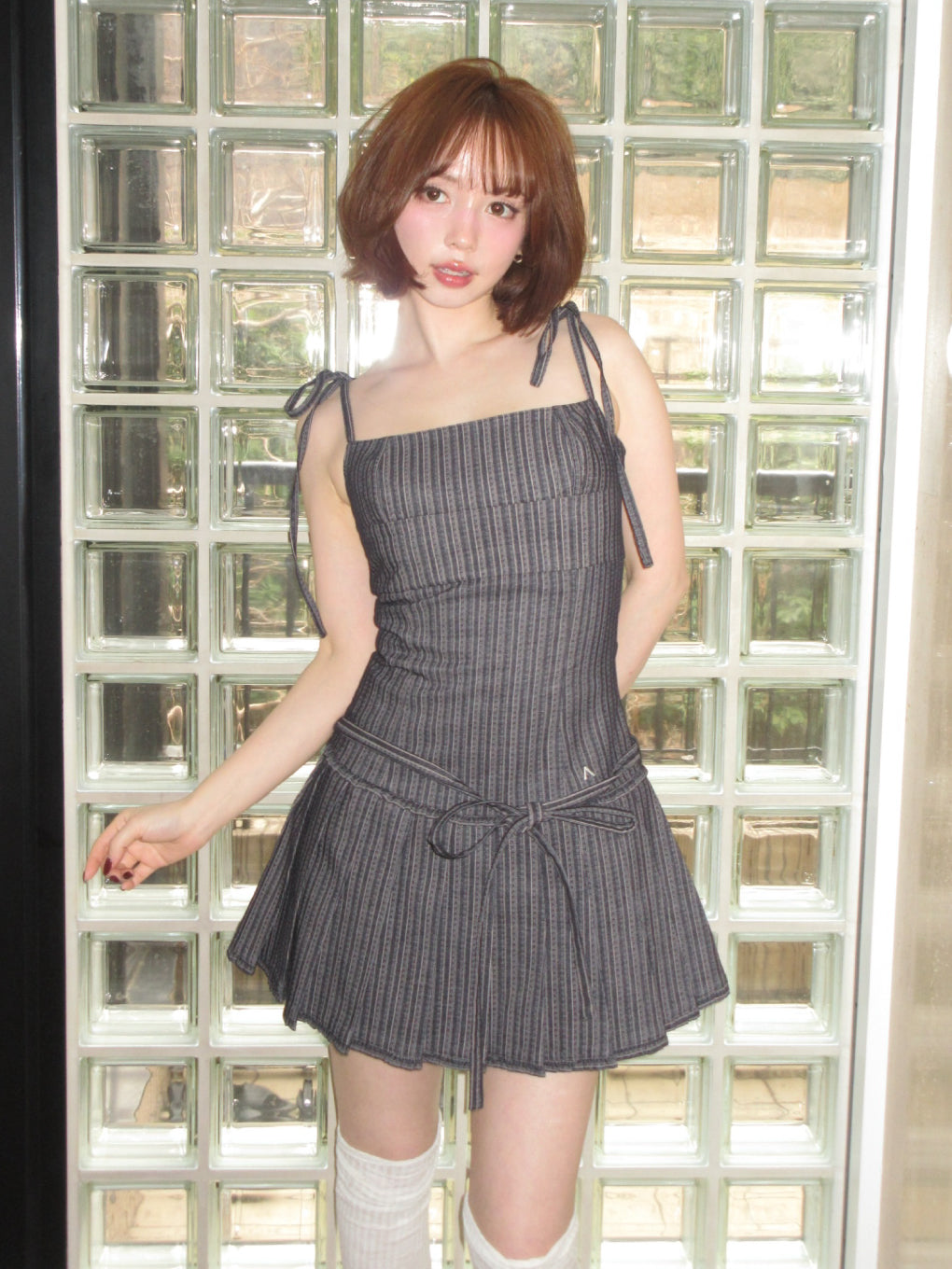 Beckey stripe mini dress