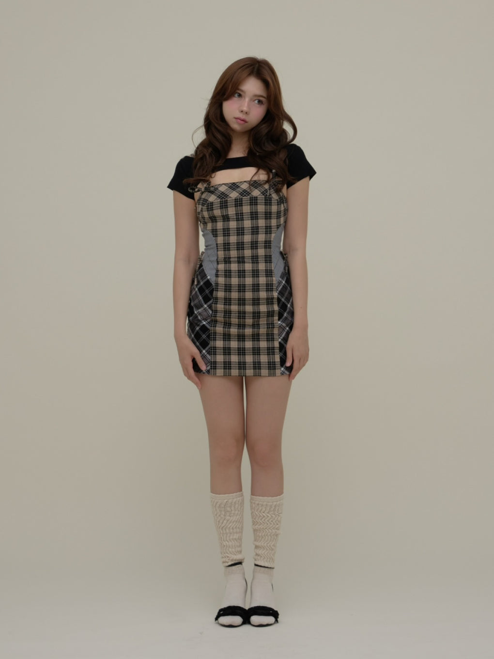 Khy check mini dress