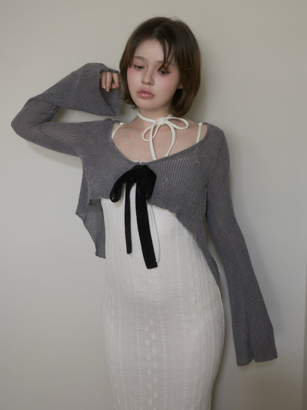 Aria flower set long dress