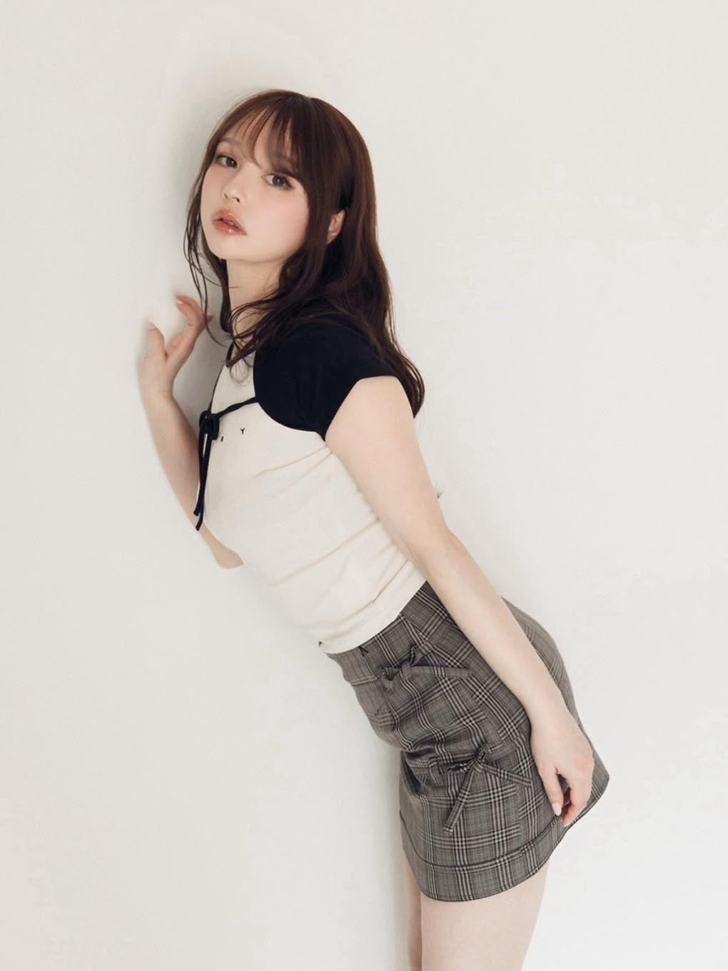 Hanna check mini skirt