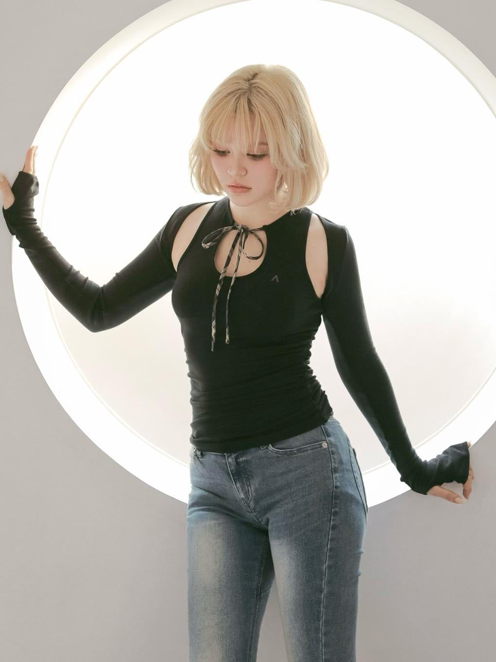 Hannah check tops