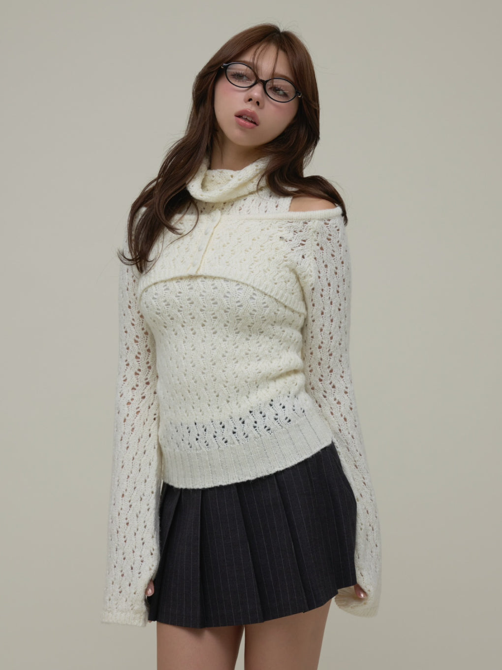 Sophy pleats knit set up
