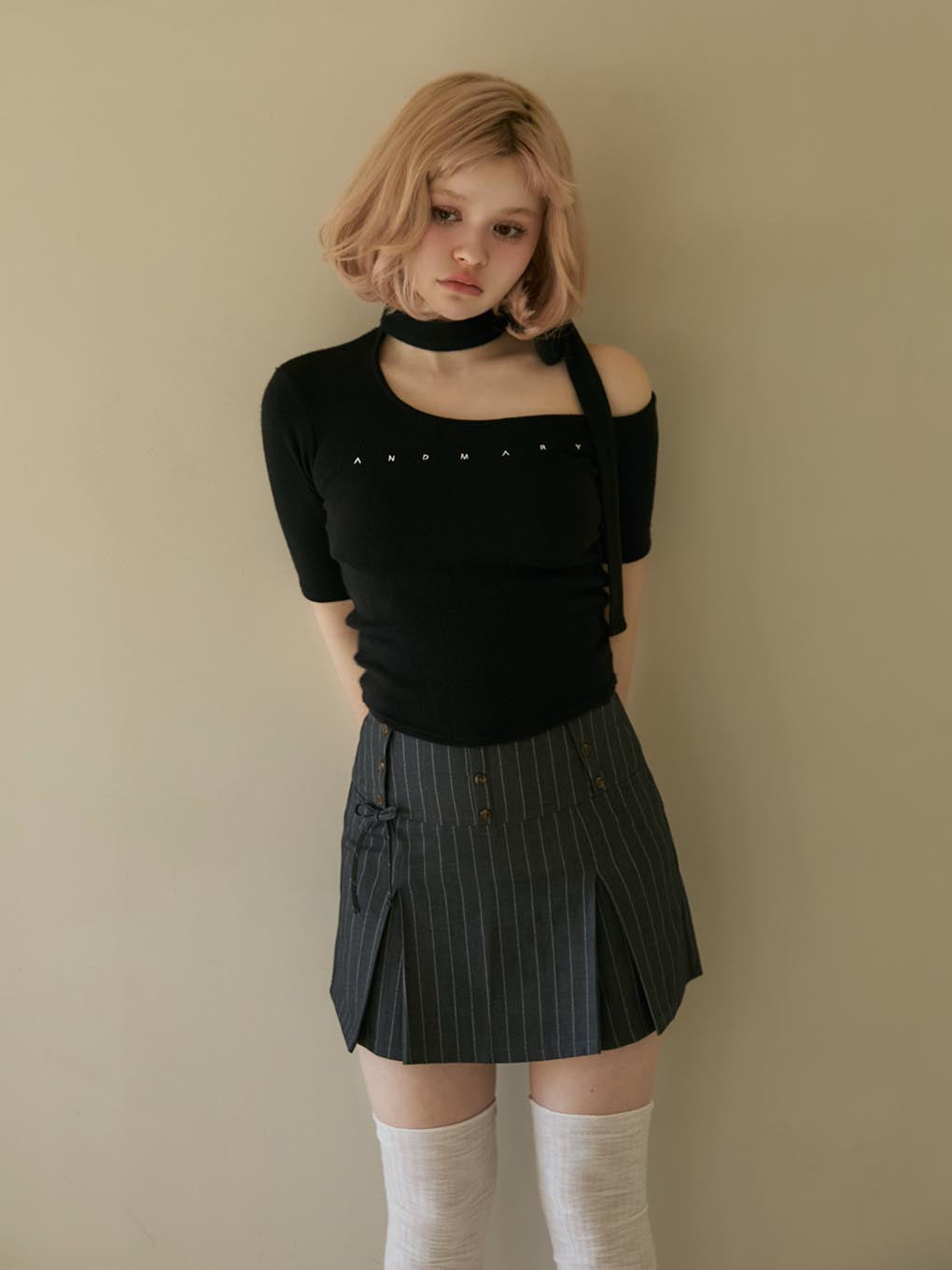 Bibi pleats mini skirt