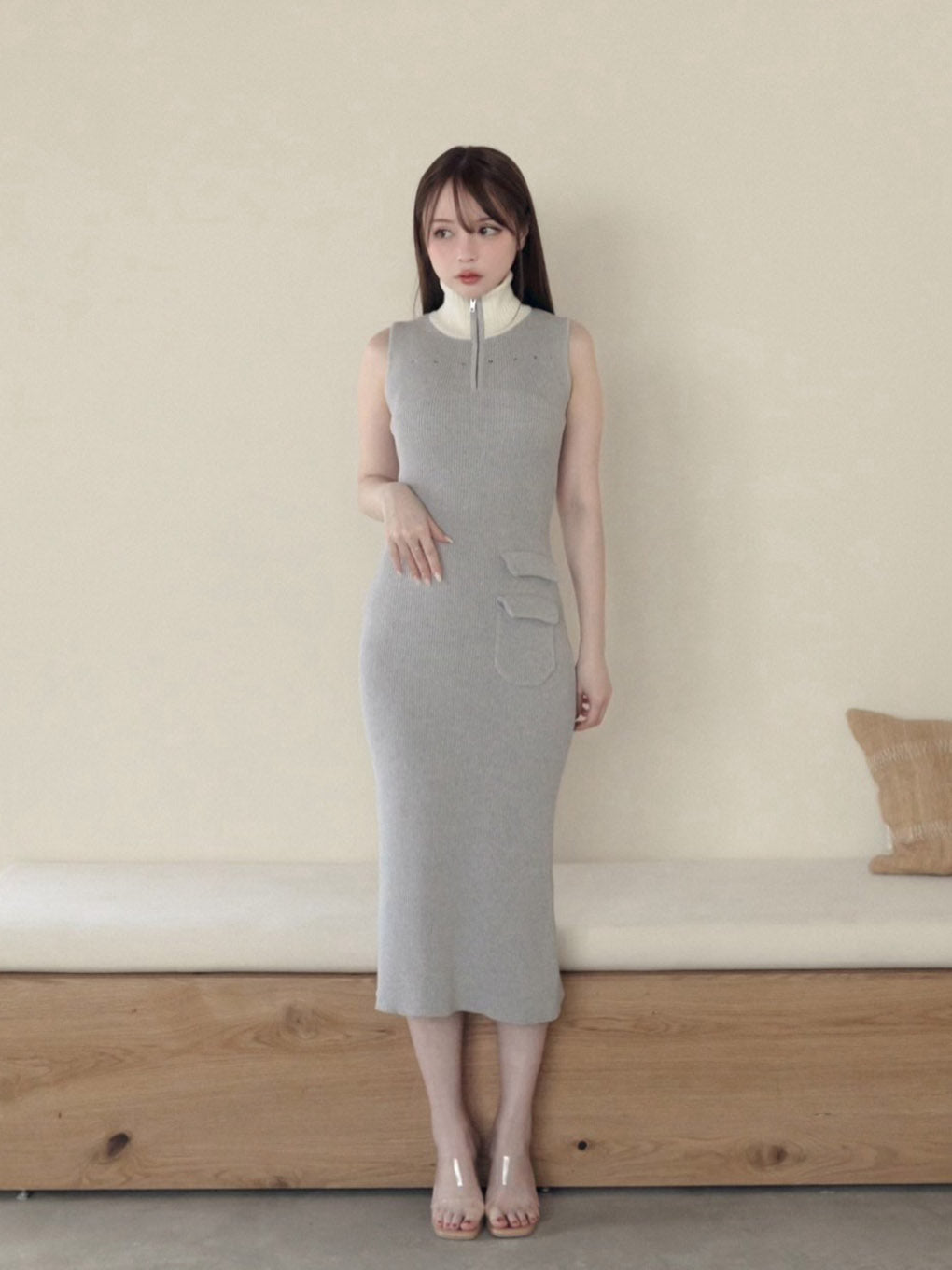 Leila knit long dress